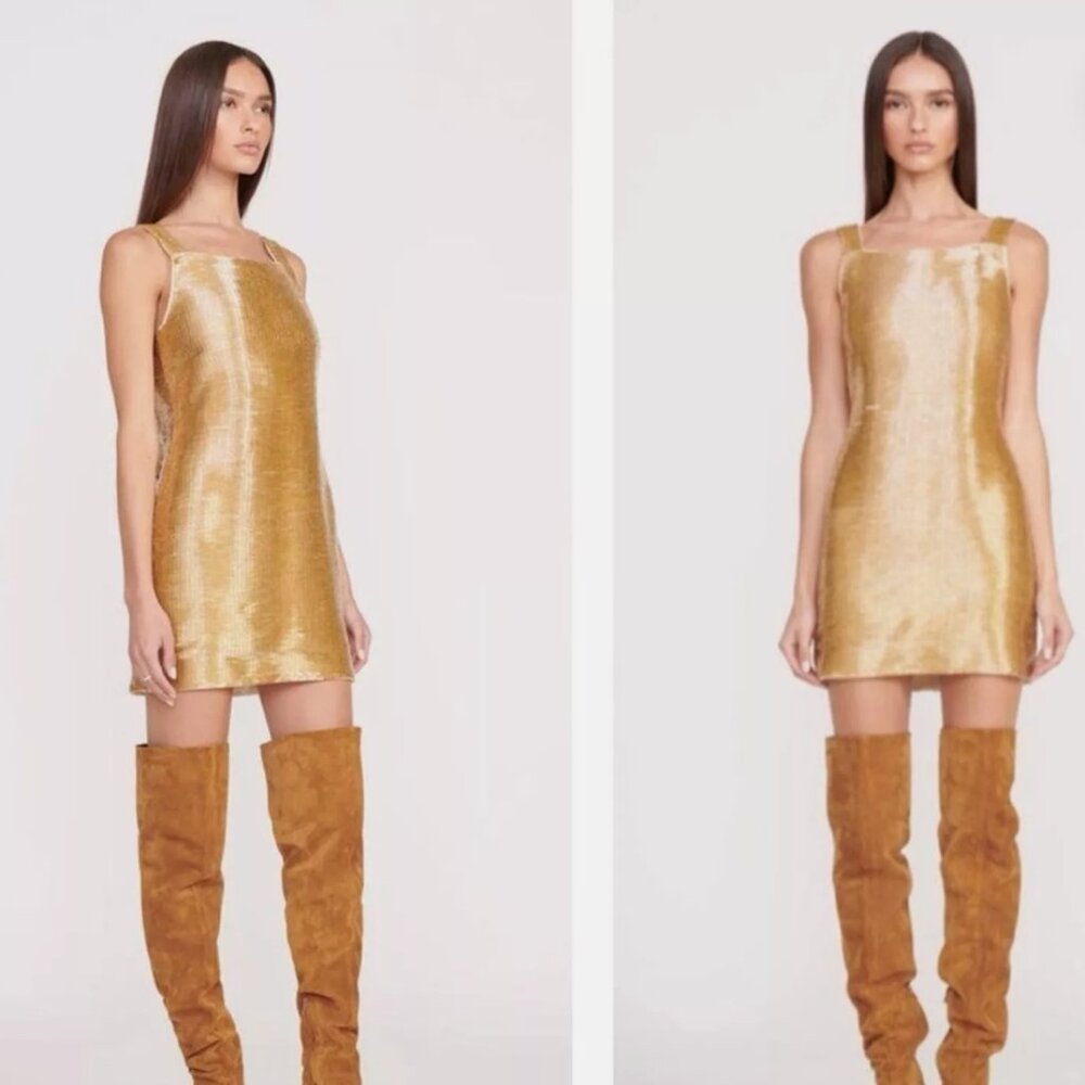 STAUD NWT Evie Beaded Dress *Damaged*